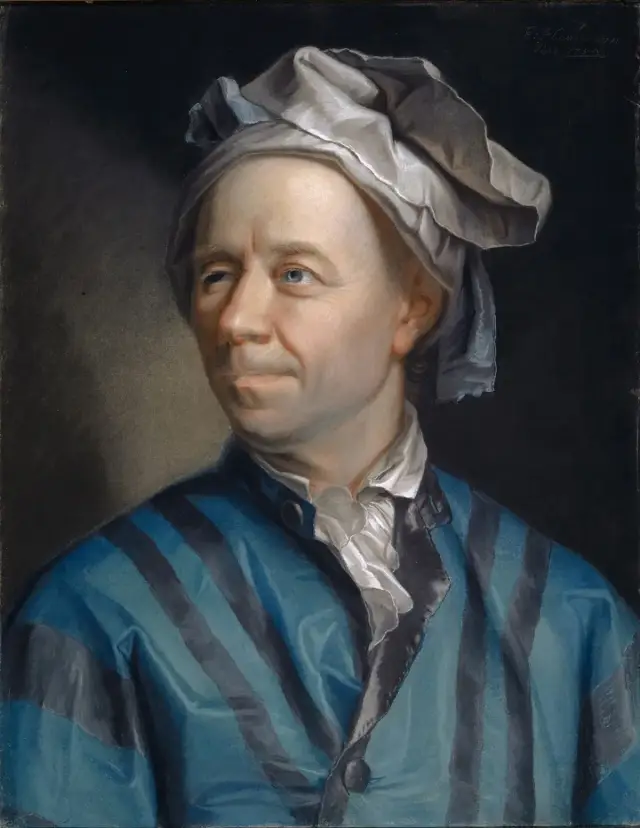 Porträt des Mathematikers Leonhard Euler, Gemälde von Jakob Emanuel Handmann